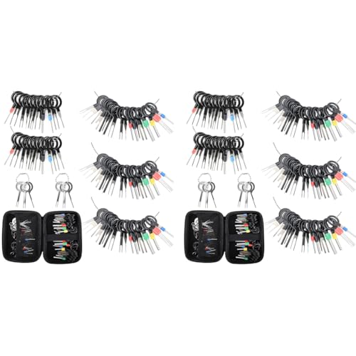 STHIRA® 160PCS Terminal Removal Tool Kit Full Size Metal Pin Blade Extractors with Durable Bag Universal Connector Removal Reusable Car Repair Tools for Cars Motorcycles Appliances STHIRA® 160PCS Terminal Removal Tool Kit Full Size Metal Pin Blade Extractors with Durable Bag Universal Connector Removal Reusable Car Repair Tools for Cars Motorcycles Appliances
